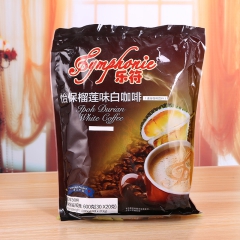 三合一进口咖啡粉 乐符怡保榴莲味白咖啡 条状特浓速溶咖啡