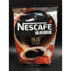 Nestle雀巢咖啡醇品无糖咖啡500g袋装速溶咖啡粉烘焙咖...