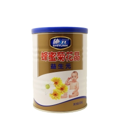 施元蜂蜜菊花晶益生元婴幼儿菊花晶328克铁桶装