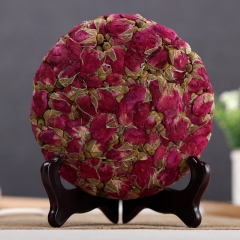 平阴玫瑰干花瓣 无硫食用玫瑰花瓣花茶 平阴玫瑰花饼茶200g...