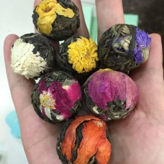 出水芙蓉工艺茶花茶 多种龙珠泡水开花茶叶 泡开花形球形茶散装