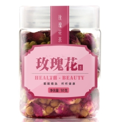 特级自产玫瑰花茶 罐装花草茶 玫瑰50g/罐 支持QS代加工...