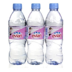 正品 法国原装进口矿泉水Evian依云矿泉水 纯天然矿物质5...