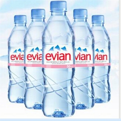 依云矿泉水550ml*24瓶整箱法国Evian原装进口矿泉水...