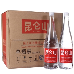 矿泉水批发 昆仑山1.23L*12/箱 天然雪山矿泉水  箱...