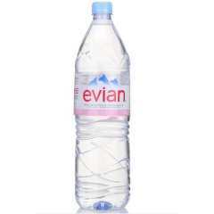 法国原装进口 Evian依云矿泉水1500ml(1.5L)*...