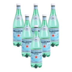 S?PELLEGRINO圣培露 充气天然矿泉水 6*1L/瓶...