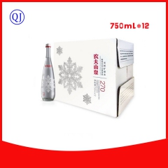 农夫山泉 玻璃瓶高端天然矿泉水750ml*12瓶 高端天然矿...