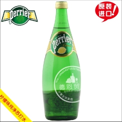 柠檬味 330ml*24瓶法国原装进口巴黎水柠檬天然矿泉水 ...