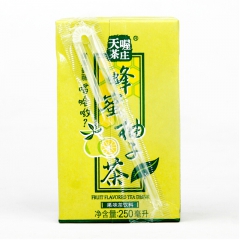 天喔茶庄 蜂蜜柚子茶饮料 250ml/盒（利乐包）果味茶饮品