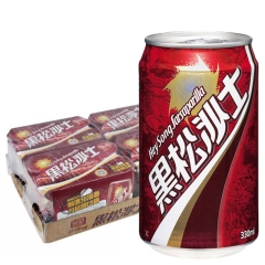 台湾进口黑松沙士碳酸饮料汽水苏打水整箱24罐饮品330ml