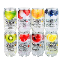 马来西亚进口 运得牌果味汽水碳酸饮料350ml 透明装8口味...