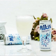韩国乐天妙可心碳酸进口饮料牛奶苏打水Milkis 250ml...