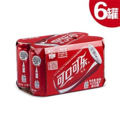 可口可乐 碳酸饮料拉罐330ml*6连罐装