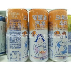 韩国进口海太 可丽美牛奶味汽水 250ml果味碳酸饮料 整箱...