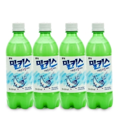 韩国原装进口乳味饮料 乐天牛奶苏打碳酸饮料 500ml*20...