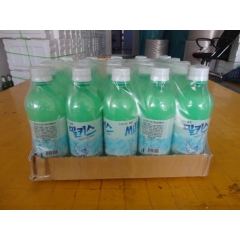 韩国进口饮料乐天牛奶苏打水500ml/瓶低糖碳酸饮料 500...