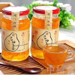 厂家供应 原汁原味冲调饮品贵妃蜂蜜柚子茶500g 美味营养一...