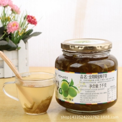 韩国柚子茶系列 韩国原装进口 全南蜂蜜梅子茶1kg 青梅梅子...