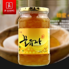 韩国进口 慈恩岛蜂蜜柚子茶560g 果肉果味茶蜂蜜茶 冷热冲...