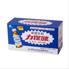 100ml力保健功能饮料，含牛磺酸，调节血脂，对抗疲劳