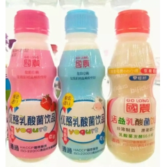 零脂肪乳酸菌饮料 含乳饮料 270ml台湾国农活益菌 优酪乳...