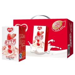 供应批发银鹭花生牛奶250ml*16 银鹭饮料批发 复蛋白饮...