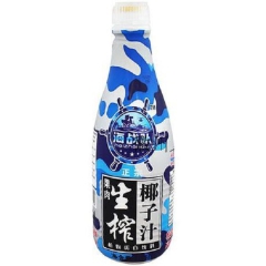 正宗海战队椰子汁420ml 植物蛋白饮料 特别添加高纤维椰果...