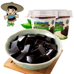 福建福伯烧仙草 黑凉粉果冻布丁龟苓膏饮料凉茶 礼盒装220g...