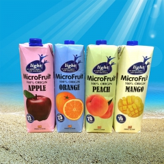 西班牙原装进口果汁饮料 果蔬汁夏日饮品冰 1L微果果汁饮料(...