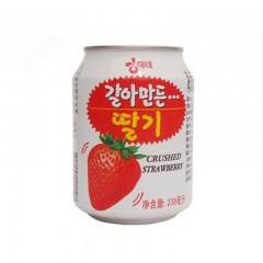 韩国进口饮料   草莓果蔬汁238mL*72罐/箱 北京总代...