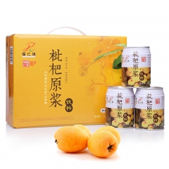 福仁缘纯正枇杷汁 儿童果汁 饮料批发 一件代发整箱245ml...
