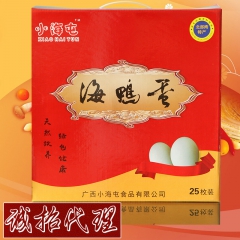 北部湾特产红树林小海屯海鸭蛋 60g咸鸭蛋25枚礼盒装 烤鸭...