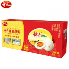 神丹8枚五香味油黄咸蛋 熟咸鸭蛋 真空咸蛋 咸蛋礼盒 满99...