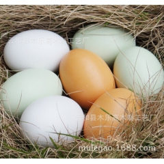 木制儿童玩具 超逼真仿真鸡蛋 DIY彩绘涂鸦玩具 过家家玩具