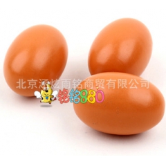 超逼真的木质仿真鸡蛋 过家家玩具 可作情景道具 单个售