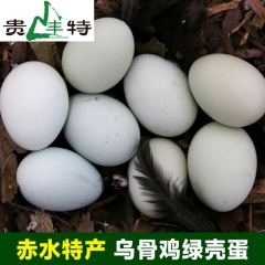 贵丰特绿壳鸡蛋36枚CCTV报道乌骨鸡蛋散养土鸡蛋 贵州赤水...