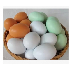 木质仿真玩具鸡蛋 木制仿真鸡蛋彩绘创意鸭蛋 木质过家家