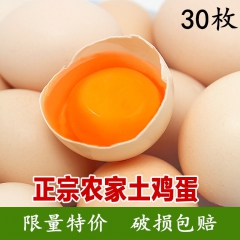 草鸡蛋 正宗苏北土鸡蛋农家散养 新鲜草鸡蛋30枚装散养笨鸡蛋...