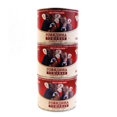 俄罗斯原装进口食品肉类牛肉罐头军工户外即食特产批发