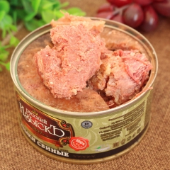 俄罗斯进口牛舌罐头 牛肉罐头户外野餐即食罐头批发特产俄货品