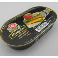 满百批发俄罗斯鱼肉罐头 深海番茄汁青鱼 肉质鲜嫩 欧洲风味罐...