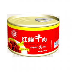 德丰105g红烧、香辣牛肉罐头  每箱30罐