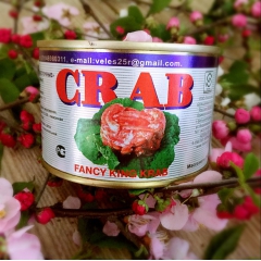 新品进口螃蟹肉罐头 零食休闲食品批发 一件代发240g