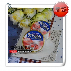 俄罗斯原装进口猪肉午餐肉罐头 即食型户外食品保真340g特价...