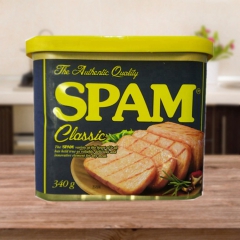 韩国进口白雪SPAM午餐肉 即食 希杰罐头 纯猪肉罐头 34...