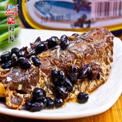 热销古龙食品 豆豉沙丁鱼罐头156g 厦门出口级特产鱼肉罐头