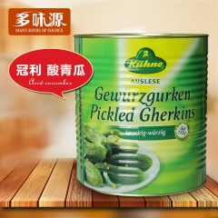 【多味源】德国进口冠利酸青瓜9.7kg腌制酸黄瓜 蔬菜罐头批...