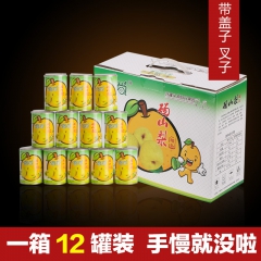 晶尚水果罐头砀山梨罐头12罐整箱招代理一件代发批发价格请咨询