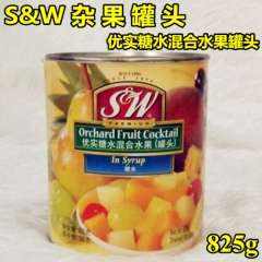 烘焙装饰 S&W杂果罐头 优实糖水混合水果罐头 烘焙...
